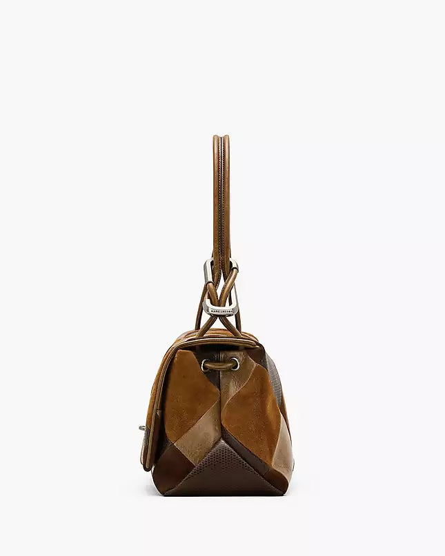 THE SUEDE PATCHWORK LARGE DUAL BAG