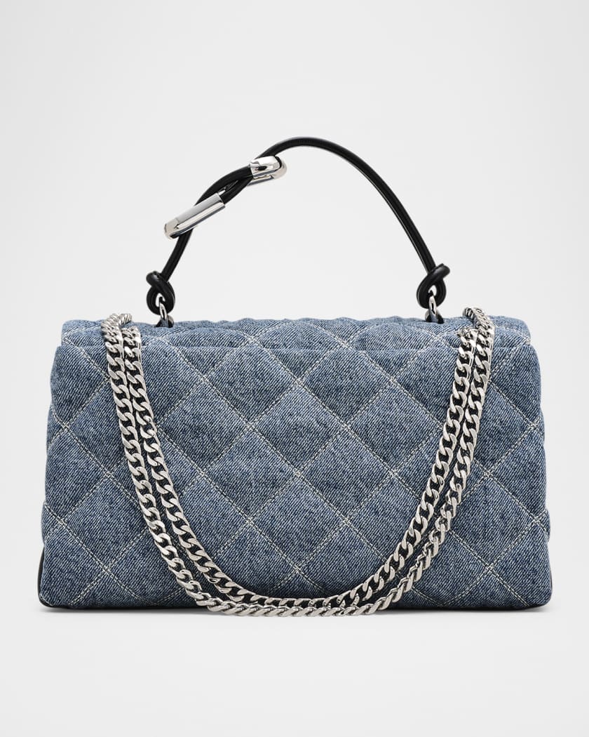 Marc Jacobs
Dual Quilted Denim Shoulder Bag LIGHT WASH INDIGO