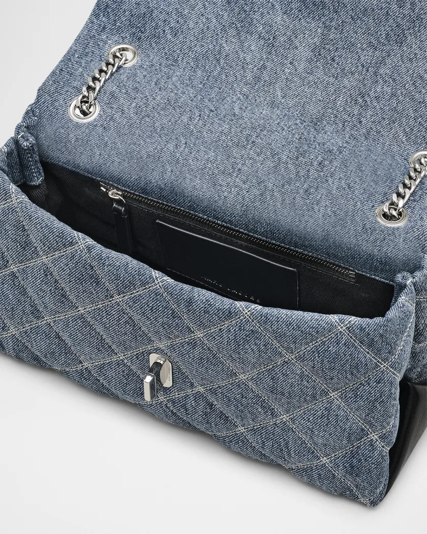 Marc Jacobs
Dual Quilted Denim Shoulder Bag LIGHT WASH INDIGO
